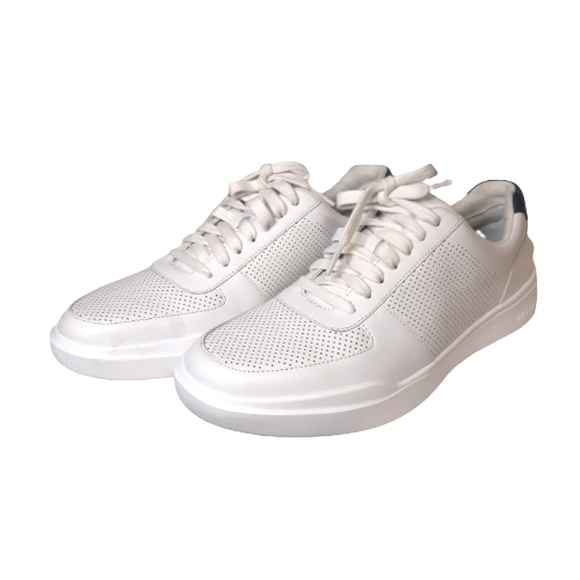 Cole Haan Grand Crosscourt Leather Sneakers White Breathable - Picture 7 of 12